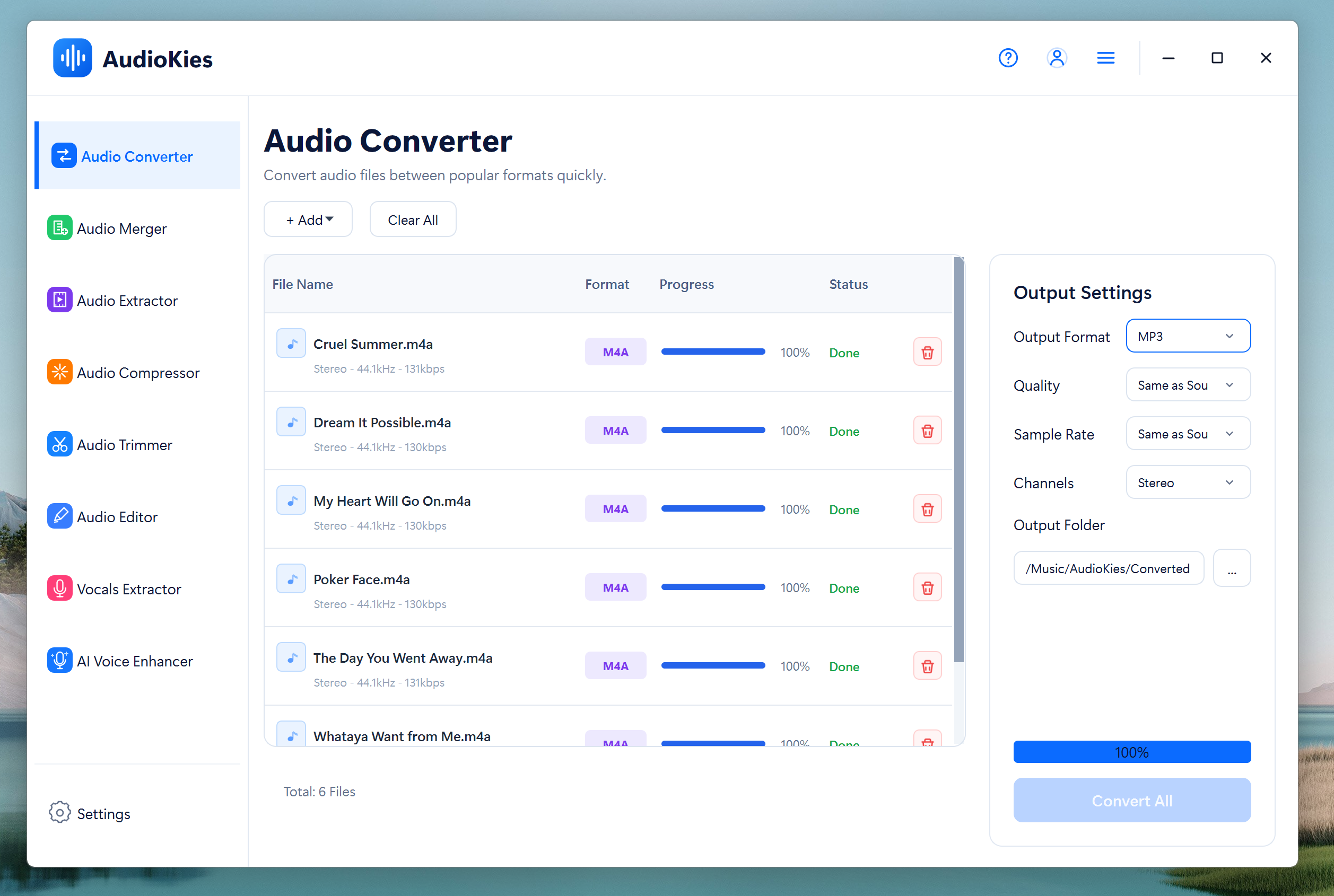 start music conversion